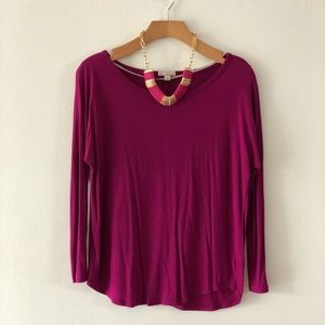 {Gap} purple long sleeve shirt